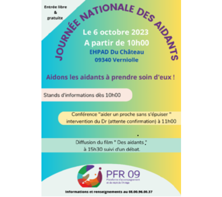 Journée nationale des aidants - le 6 octobre 2023